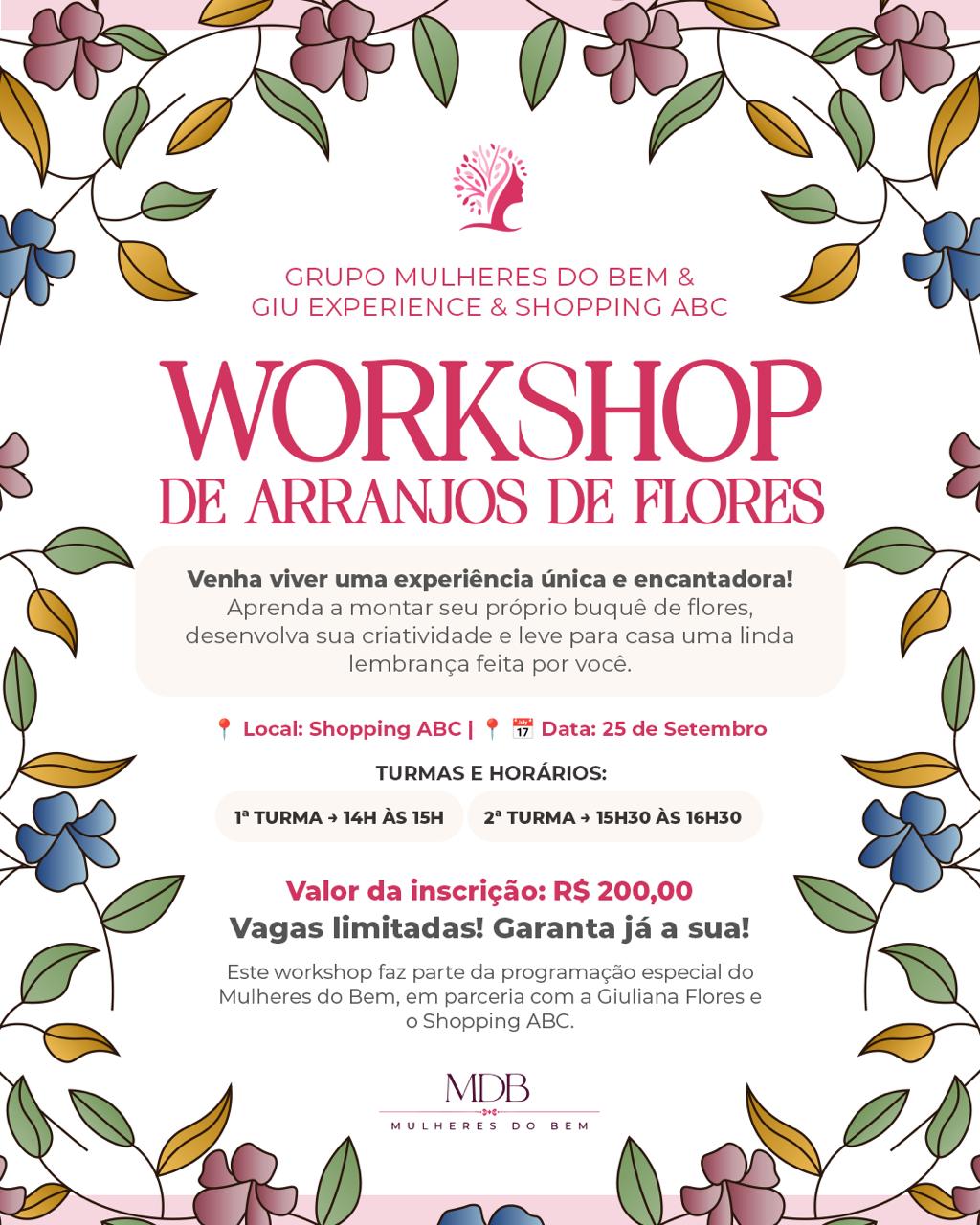 Shopping ABC transforma flores em impacto social