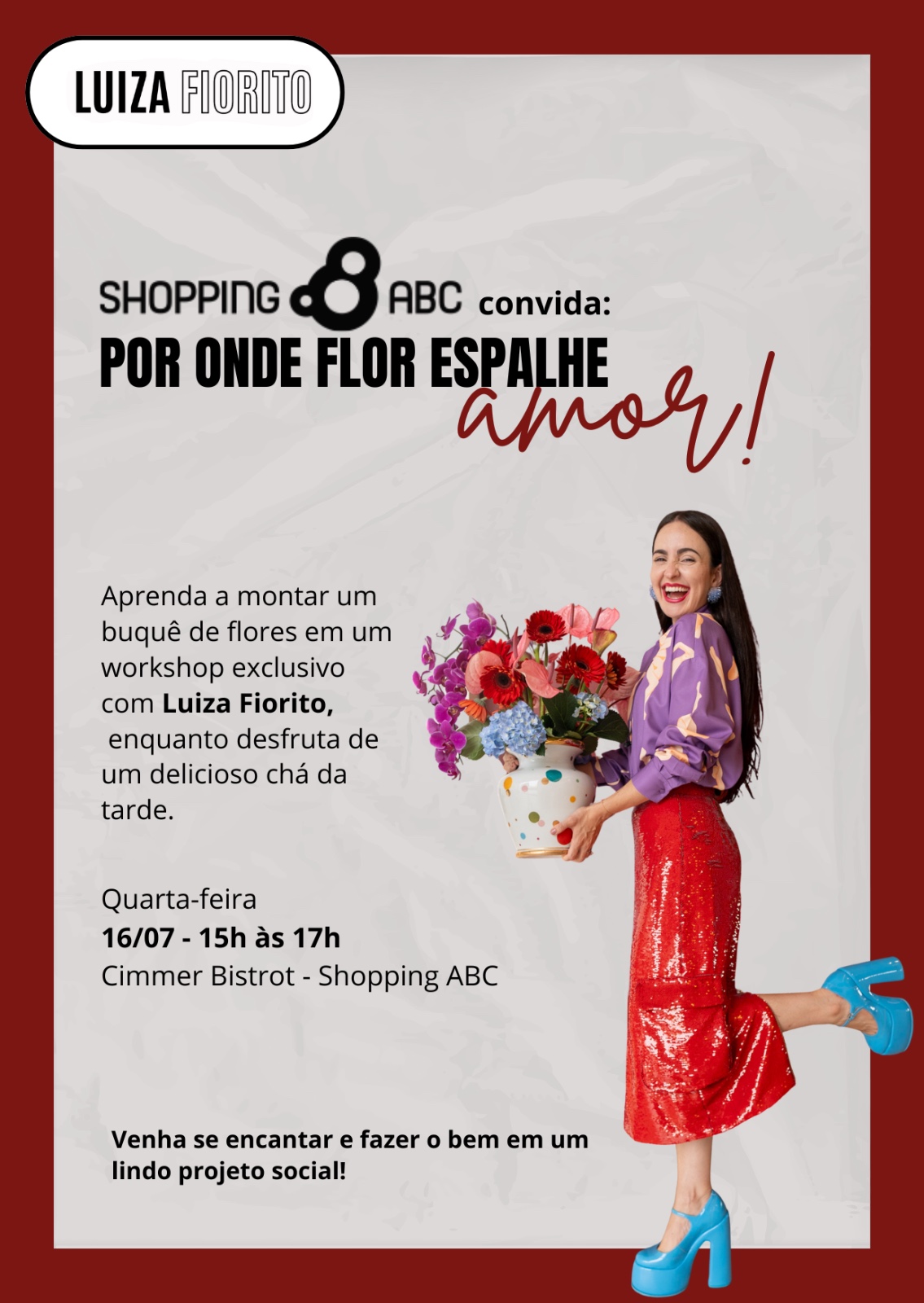Shopping ABC transforma flores em conexão entre gerações