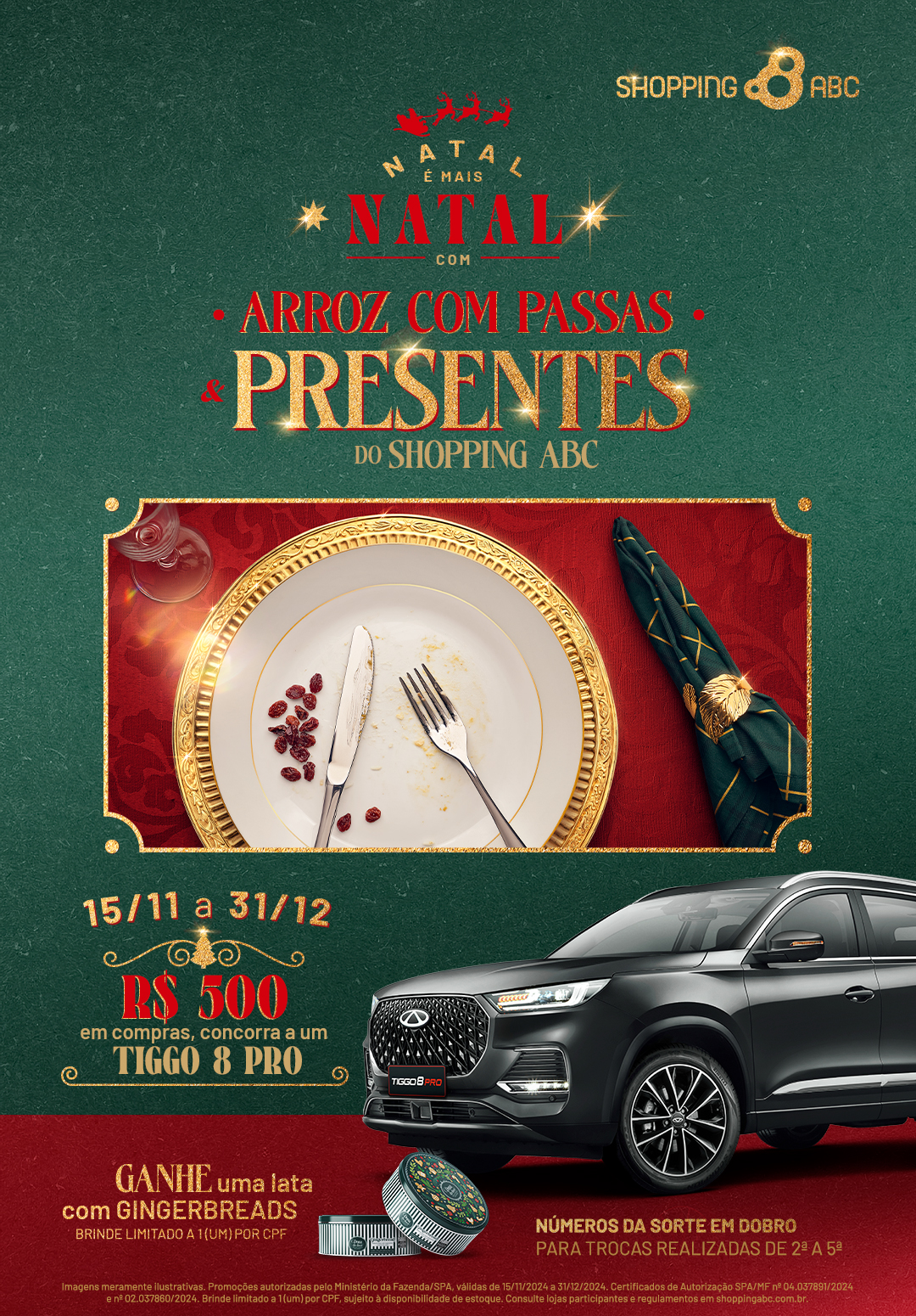 Shopping ABC transforma gingerbread exclusivo em protagonista da campanha de Natal