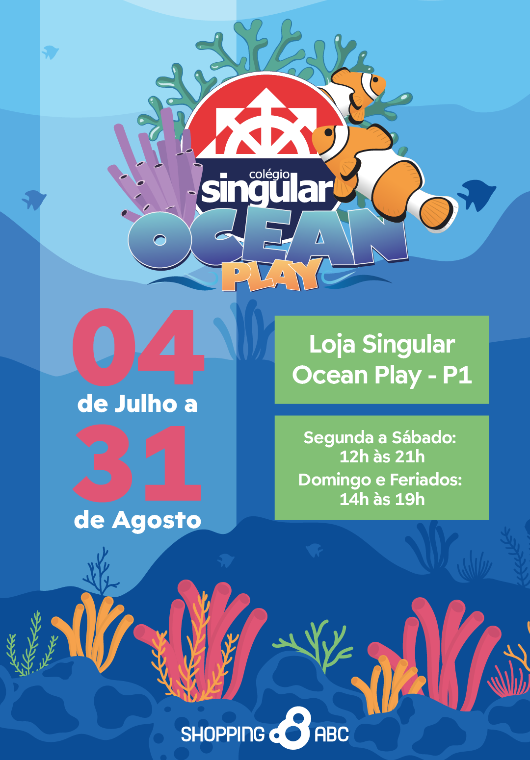 Atração inédita transforma o oceano em uma jornada de descobertas no Shopping ABC