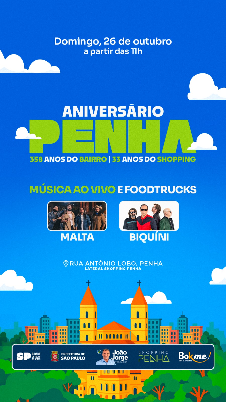 Penha 358 anos + Shopping Penha 33 anos: Um Presente para a Zona Leste