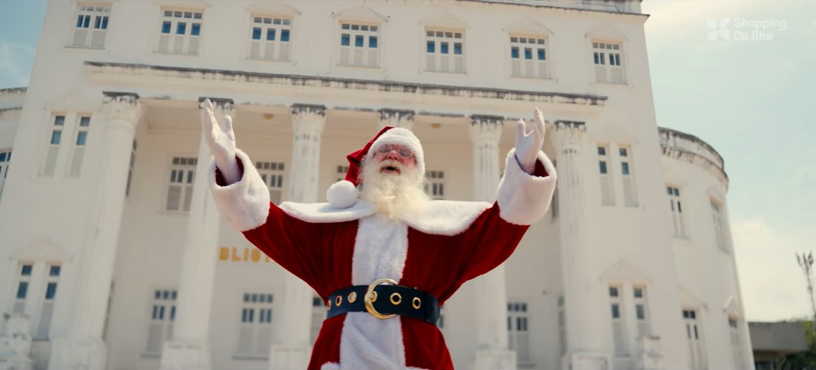 Shopping da Ilha: Papai Noel se encanta com Patrimônio Mundial da UNESCO