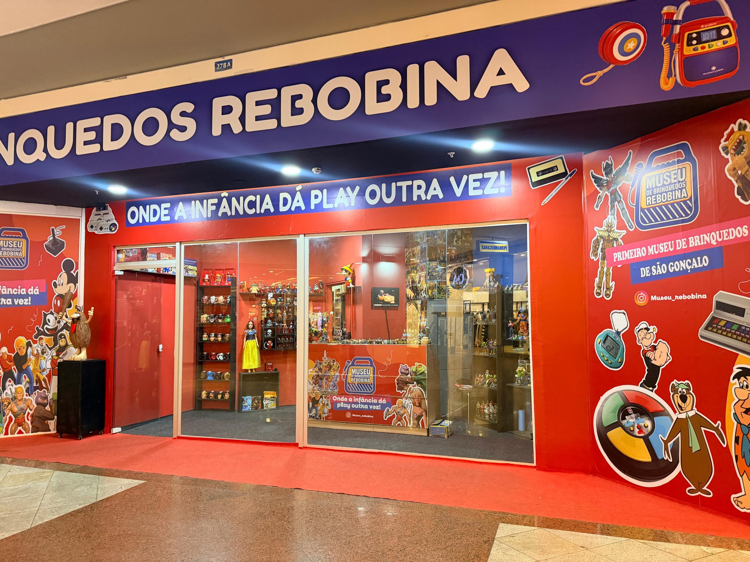 Museu Rebobina no São Gonçalo Shopping: onde a infância ganha vida