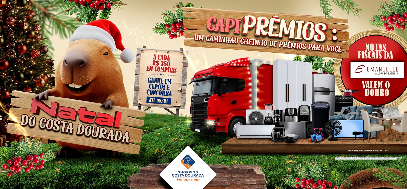 Natal das Capivaras – No Costa Dourada, a aventura se faz presente.