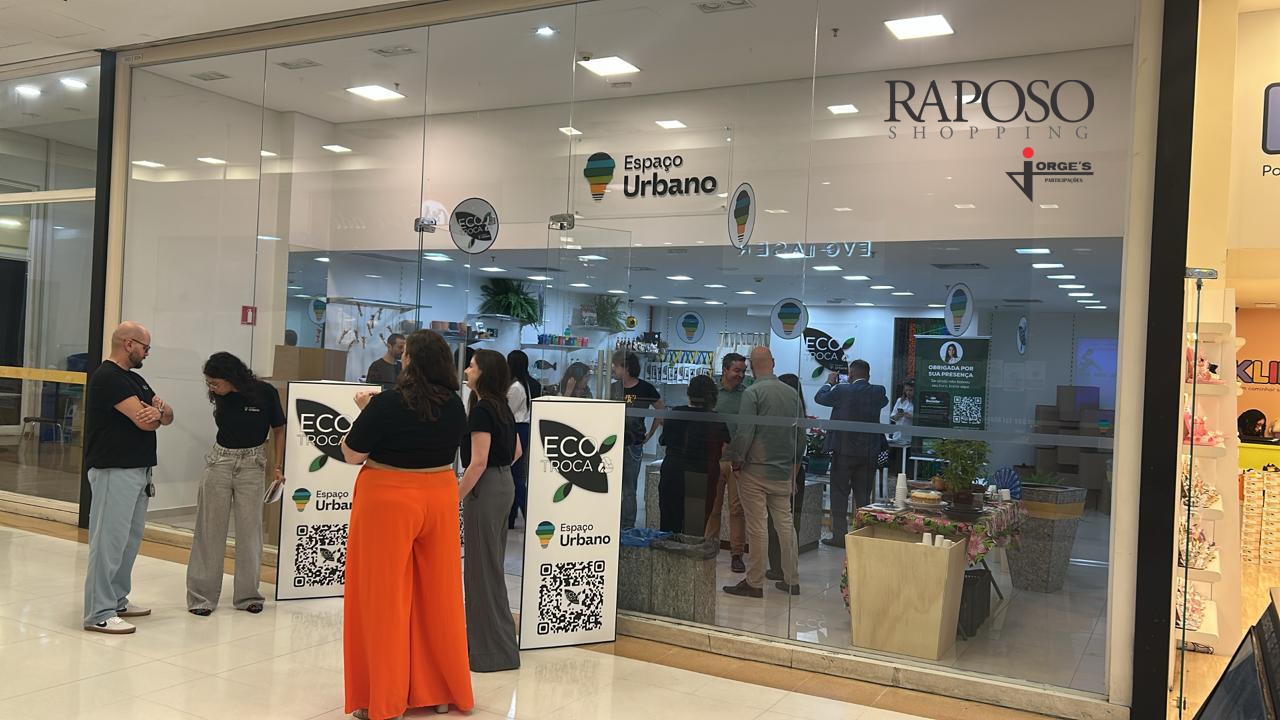 Muito além da reciclagem: resíduos viram moeda humanitária no Raposo Shopping.