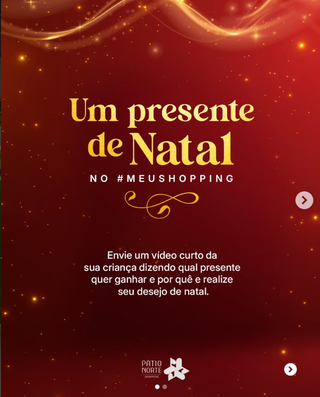 NATAL QUE REALIZA SONHOS!  Um Natal além das compras, presenteando sorrisos!