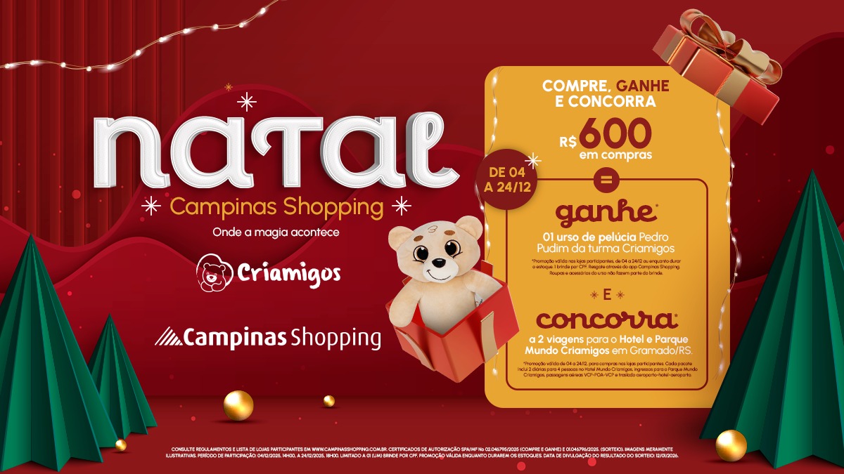 Natal Campinas Shopping – “Fábrica de Ursos Criamigos”.